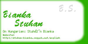 bianka stuhan business card